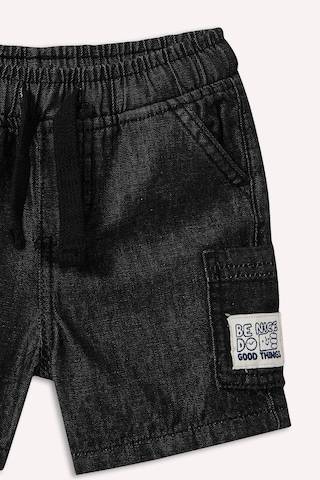 Defacto Beli Lastikli Siyah Jean Şort Erkek Bebek H1262a526smnm55 Gri-nm55