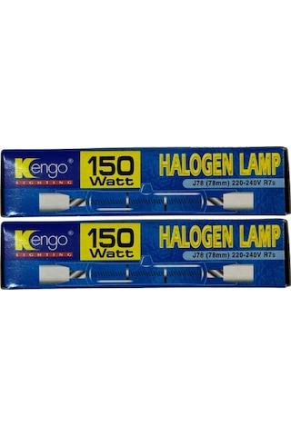 Kengo 150w Sarı Işık R7s Duylu Dim Edilebilir Çubuk Halojen Ampul 2 Adet