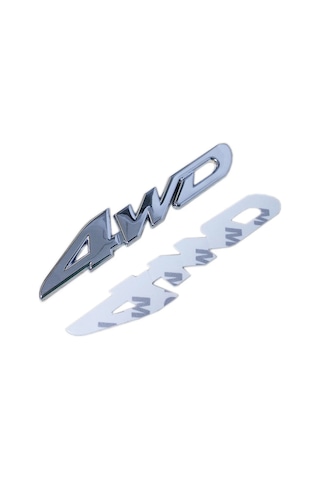 Araba Styling 3d Krom Metal Etiket 4wd Amblem Rozet Çıkartması Suv Arka Bagaj Off-road Toyota Highlander Rav4 Tiguan Ho