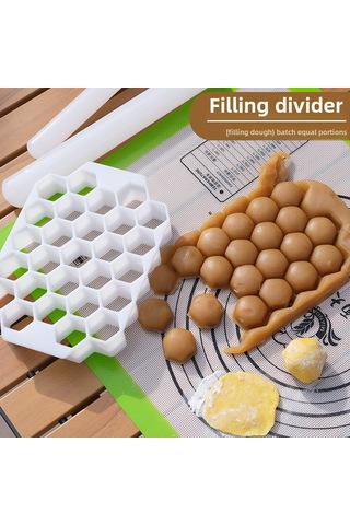 Yuntech01 Ev Mutfakları İçin Hamur Bölücü: Eşit Kesim, Pasta/pizza Hamuru Ve Fillingler İçin Pratik Mutfak Aleti Beyaz Diğer