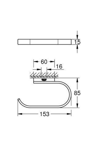 Grohe Selection Tuvalet Kağıtlığı - 41068DL0