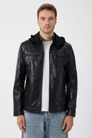 Demar Siyah Deri Mont 001