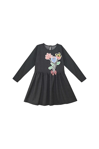 Denokids Çiçekler Kız Çocuk Elbise