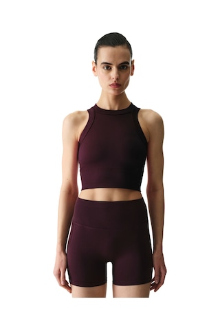 Penti Bordo Seamless Dikişsiz Halter Yaka Askılı Atlet