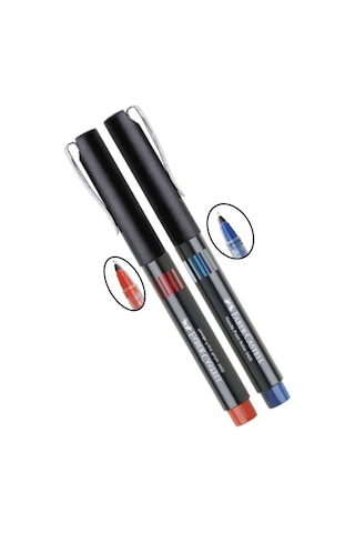 Mavi Kırmızı Pilot Kalem İğne Uçlu 0.5 Needle Point Roller 2 Adet