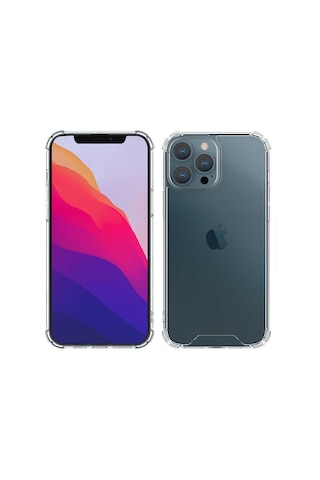 Zore Apple iPhone 13 Pro Uyumlu Omsy Nitro Anti Shock Silikon-renksiz