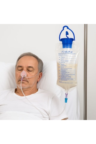 Galena Enteral Beslenme Torbası 1200 Ml Steril Tek Kullanımlık Besleme Seti - 5 Adet