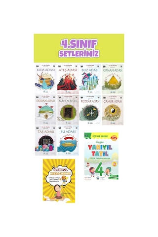 Üçgen 4.sınıf Yarıyılda Okuyarak Tatil Yapıyorum 10 Lu Hikaye Seti