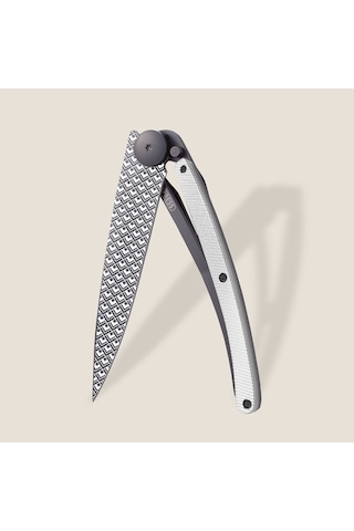 Deejo Kamp 37g, Light Grey Aluminium / Quadratic Beyaz