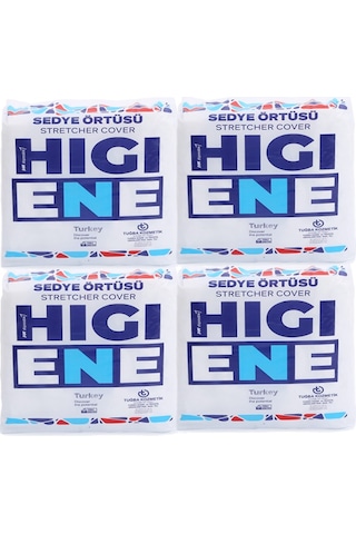 Higiene Tek Kullanımlık Lastikli Sedye Örtüsü 300'lü 80 x 240 CM