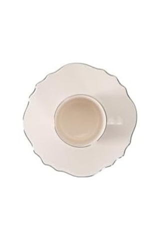 Tide Platin 4 Kişilik Kahve Takımı 80cc Açık Ahşap