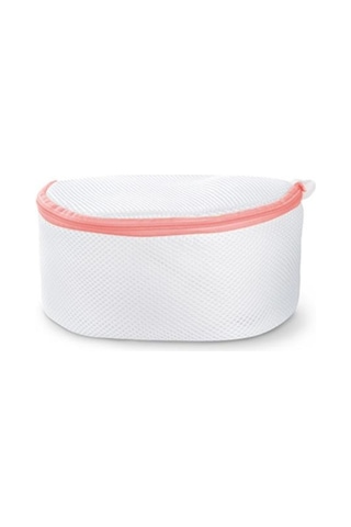 Lüks Sütyen Yıkama Filesi Fermuarlı Beyaz