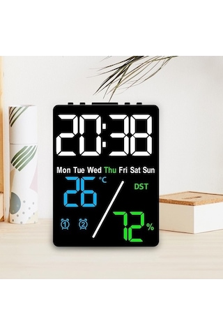 Trendooze We Suntek Saat Ev Dijital Çalar Ayarları Alarm 3-renk-siyah 2 Ae