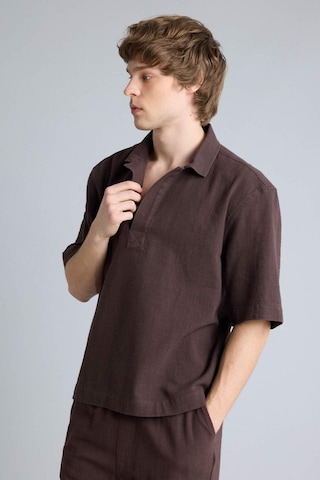 Defacto %100 Pamuk Boxy Fit Gömlek F8622ax26spbn192 Kahve-bn192
