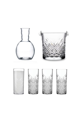 Paşabahçe Rakı Bardağı - Şişesi - Buz Kovası Takımı