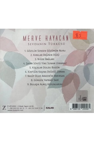 Plak Değildir Cd Dir Cd Merve Kayacan Sevdanın Türküsü Cd