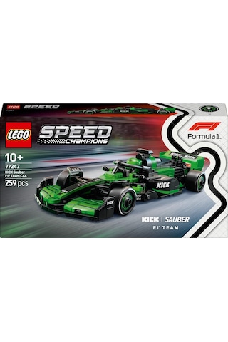 LEGO® Speed Champions KICK Sauber F1® Team C44 Yarış Arabası 77247 - 10 Yaş ve Üzeri Çocuklar için Yaratıcı Oyuncak Yapım Seti (259 Parça)