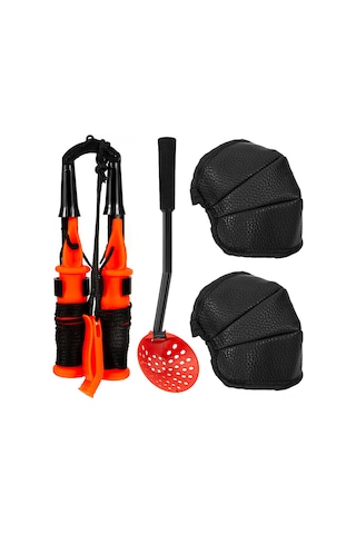Teltree Buz Balıkçılığı Knee Pad Ve Buz Çekiç Kombinasyonu - Acil Durumda Kurtarma Ve Diz Koruma Seti