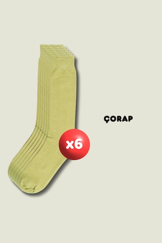 Outdoorun 6'lı Çorap Askerlik Seti - Temel Ve Bedelli Askerlik Malzemeleri Haki