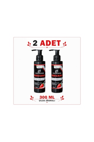 Nirvana Çilek Aromalı Kayganlaştırıcı Jel 2 x 300 ML