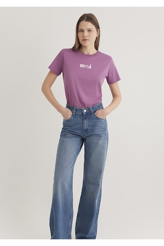 Mavi - Mavi Baskılı Pembe Tişört 1612241-70987 Pembe