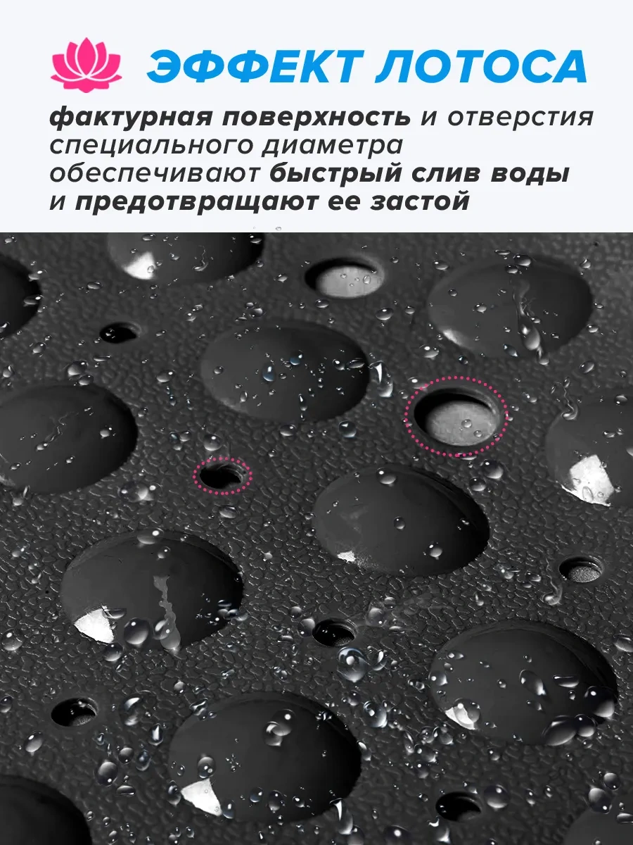 Conflate Büyük Vantuzlu Kaymaz Banyo Paspası 283844631 Siyah