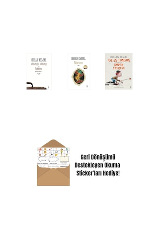 Müfettişler Müfettişi - Üçkâğıtçı 2 Kitap Bir Arada + Murtaza Midi Boy + Aslan Tomson - Köpek Yavrusu + Okuma Sticker'ları