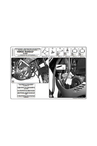 Kappa Kn455 Honda Xl 700V Transalp 08-13 Koruma Demiri