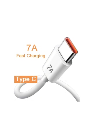120w 7 Amper Ultra Hızlı Şarj Data Kablosu Type-c Şarj Kablosu Tüm Telefon Tabletler İçin Uyumludur