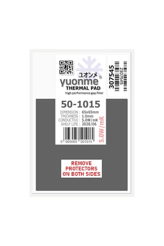 Yuonme Termal Ped / Thermal Pad 1.0mm 5.0w/mk 65x65mm 50-1015