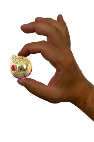 Gold 6lı Yılbaşı Top Süs 4cm Çam Ağacı Süsleri Noel Dekorasyonu T