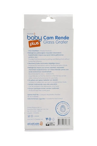 Babyjem Pratik Cam Rende Ahşap - Beyaz