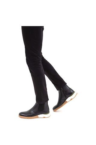 Tamer Tanca Erkek Hakiki Deri Siyah Antik Chelsea Bot 183 10035 Erk Bot Sk21-22 Sıyah Antık Siyah