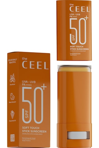 The Ceel Aydınlatıcı Etkili Yüksek Korumalı Stick Güneş Kremi SPF 50+ Shea & Kafein Özlü 18 gr