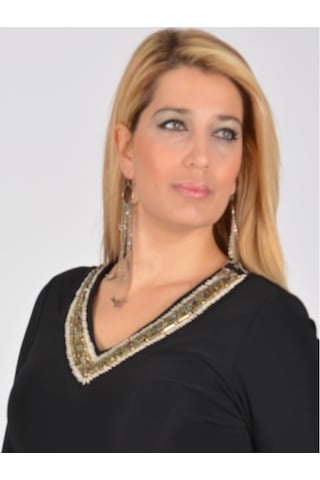 Nidya Moda Büyük Beden Vyaka Hazır Elbise-4039S Siyah