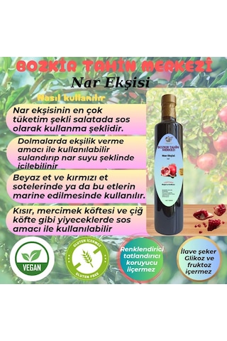 Bozkır Tahin Merkezi Saf Doğal Nar Ekşisi 700 G