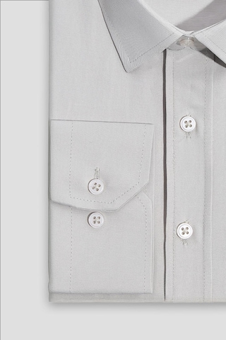 Tudors Erkek Modern Slim Fit Pamuklu Düz Bej Gömlek-32867 Bej
