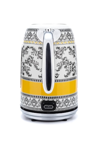Berghoff Gem Royal Margery 1.7 Litre Sarı Siyah Desenli Su Isıtıc