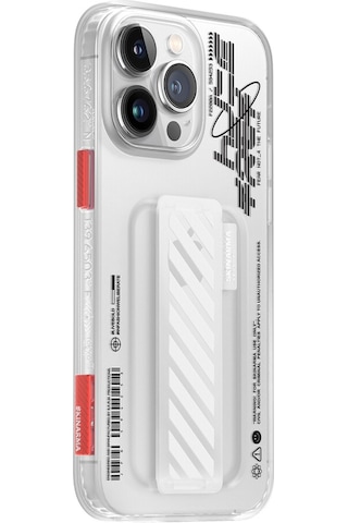 Apple Uyumlu iPhone 14 Pro Max Kılıf Skinarma Şeffaf Desenli Kaze Kapak