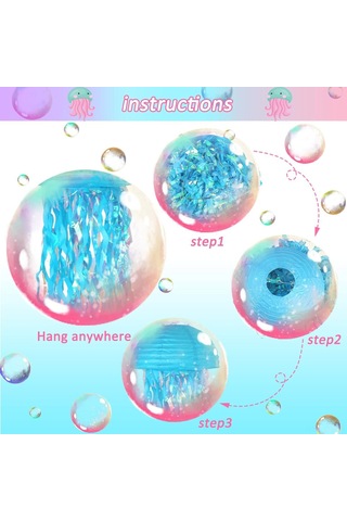 Jeemson Mavi Seri Yarı Daire Renkli Zarsı Fenerler - Doğum Günü Dekorasyonu - 6 Adet Set Diğer