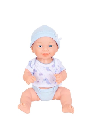 Sesli İkiz Bebekler Oyun Seti 32 Cm - Biberonlu Pilli Et Bebekler Piller Dahil
