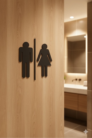 Wc Tabelası, Tuvalet Levhası, Kadın Erkek Tabela, Yönlendirme Levhaları 54