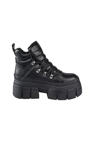 Oxford Klasik Kadın 1622608 Buffalo Gospher Hıke Mıd Pad - Vegan Nappa- Black Siyah