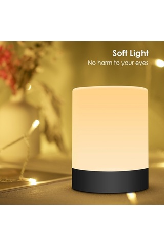 Led Gece Lambası Usb Renk Sıcak Beyaz Aydınlatma Aracı Dokunmatik Kontrol El Lambası Bebek Çocuk Odası Yatak Odası Dekoru Diğer