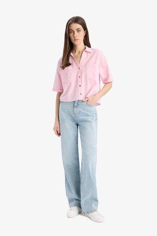 DeFacto Boxy Fit Basic Düz Kısa Kollu Gömlek V2523AZ25SPPN693