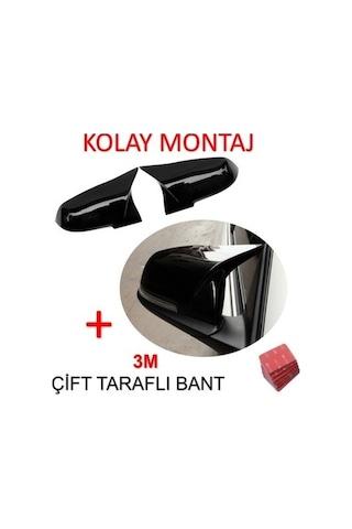 Opel Astra J Kasa Yarasa Batman Ayna Kapağı 2009 2015 Piano Black