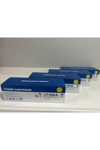 Ak Hp Cf402a Sarı Uyumlu Toner 1400 Sayfa
