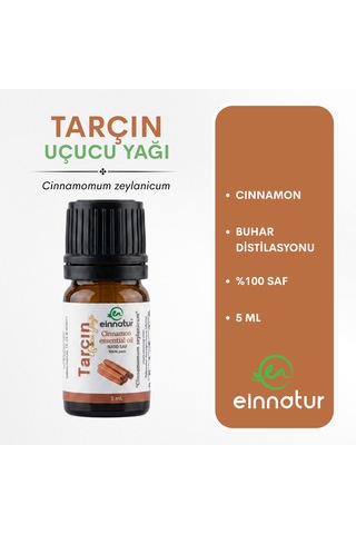 Tarçın Yaprağı Uçucu Yağı, 5 Ml, %100 Saf, Cinnamomum Zeylanicum Essential Oil