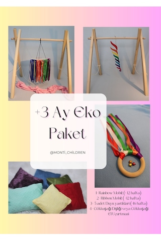 3 Ay Eko Paket Montessori Bebek Eğitim Kiti