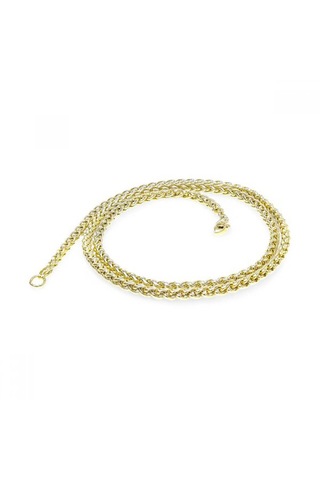 Erkek Çelik Zincir Kolye 4mm 9187 Altın